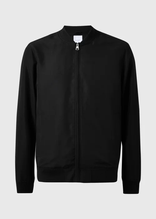 Black Lightweight Bomber Jacket - S Image 4