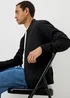 Black Lightweight Bomber Jacket - S Image 3
