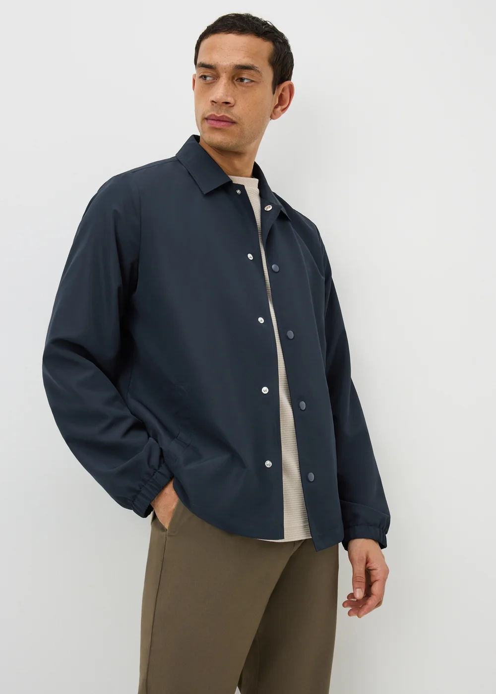 Navy Lightweight Coach Jacket - S Image 1