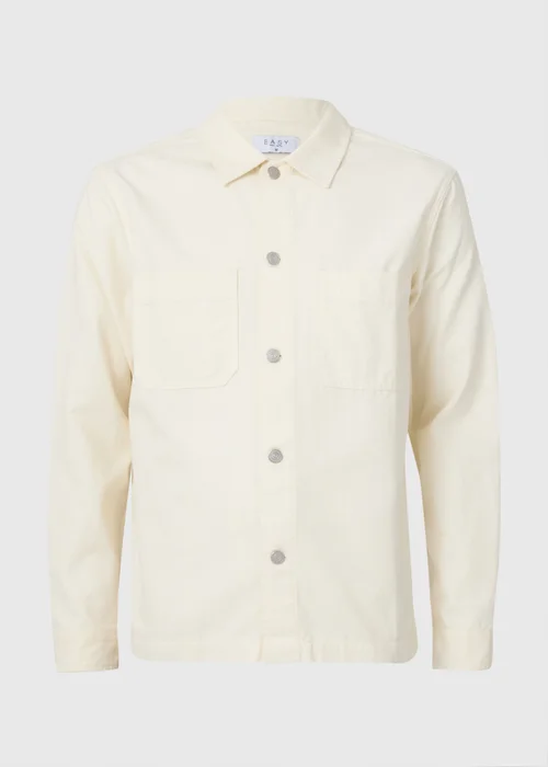 Ecru Lightweight Canvas Shacket - S Image 4