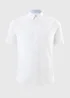White Short Sleeve Oxford Shirt - Small Image 1