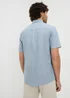 Blue Short Sleeve Oxford Shirt - Small Image 3