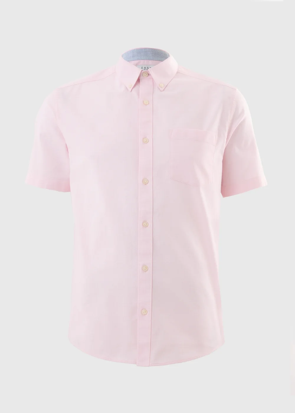 Pink Short Sleeve Oxford Shirt - Small Image 1