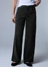 Black Wide Leg Jeans - Size 08 29 leg Image 3