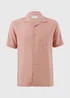 Pink Linen Rich Short Sleeve Shirt - Small Image 4