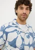 Blue Smart Floral Shirt - Small Image 3