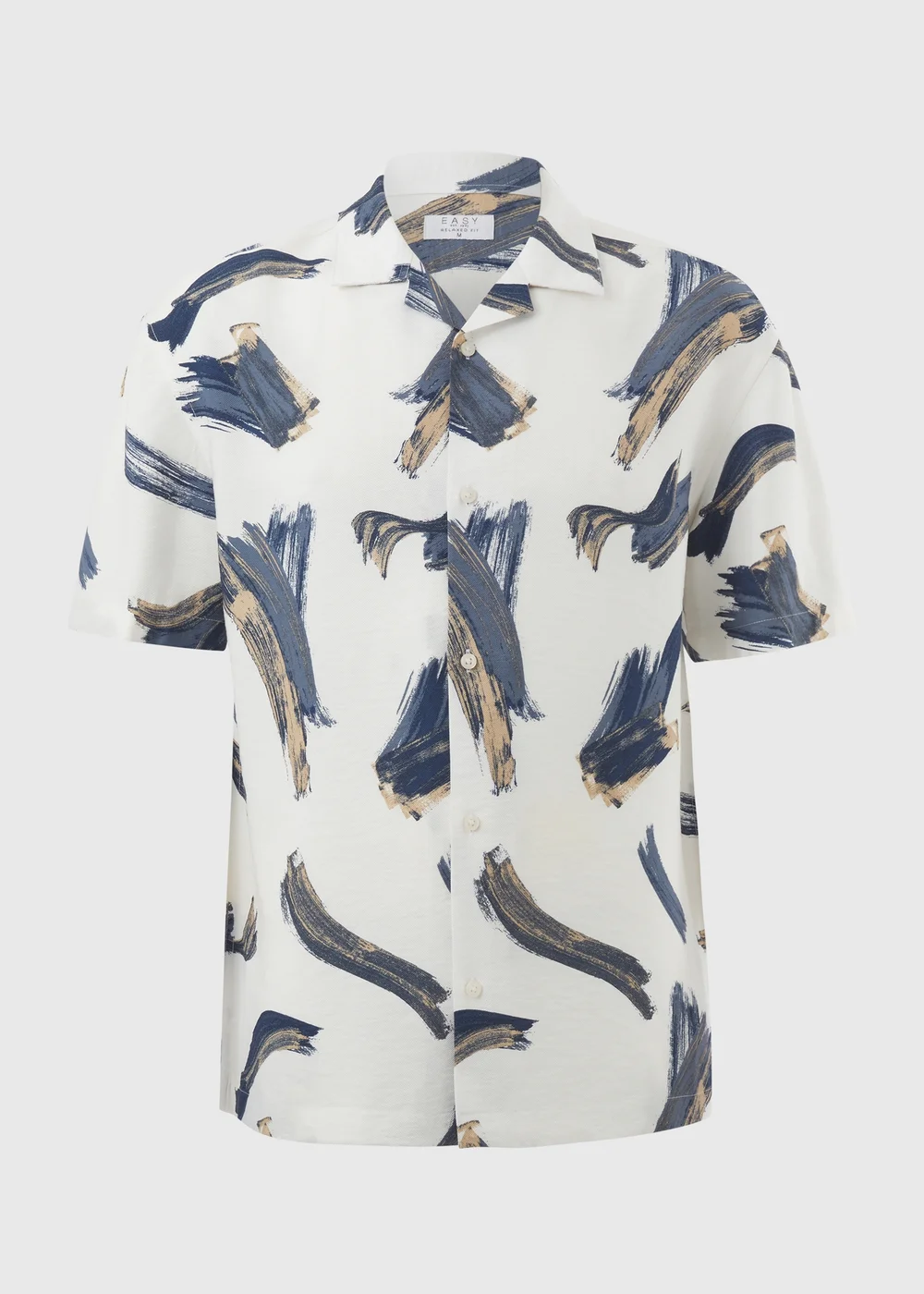 Ecru Brush Twill Short Sleeve Shirt - S Image 4