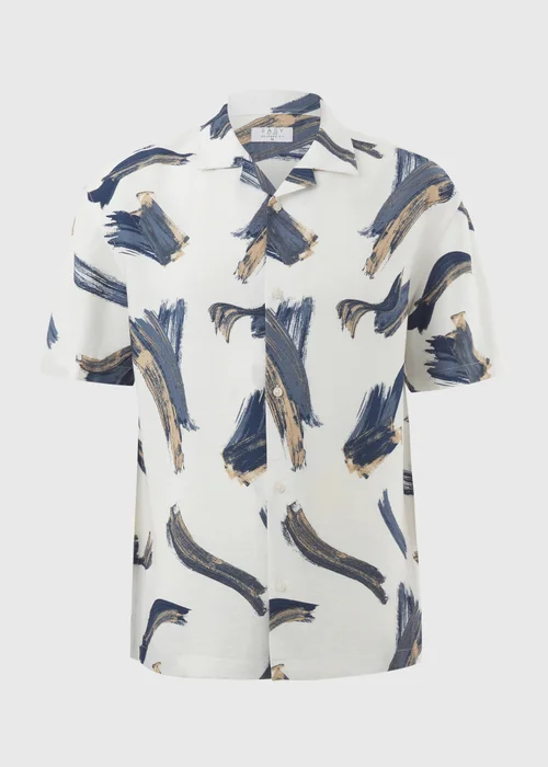 Ecru Brush Twill Short Sleeve Shirt - Small Image 4