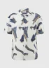 Ecru Brush Twill Short Sleeve Shirt - Small Image 4