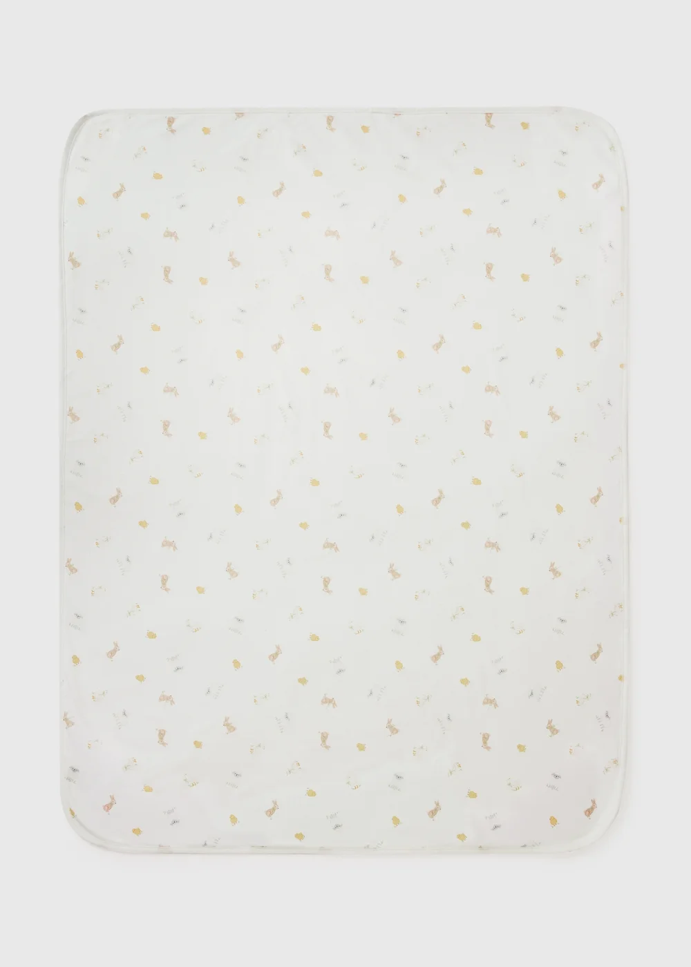 Baby White Spring Animal Shawl - One Size Image 2