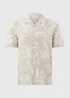Stone Palm Seersucker Short Sleeve Shirt - Small Image 4