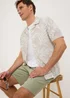 Stone Palm Seersucker Short Sleeve Shirt - Small Image 1