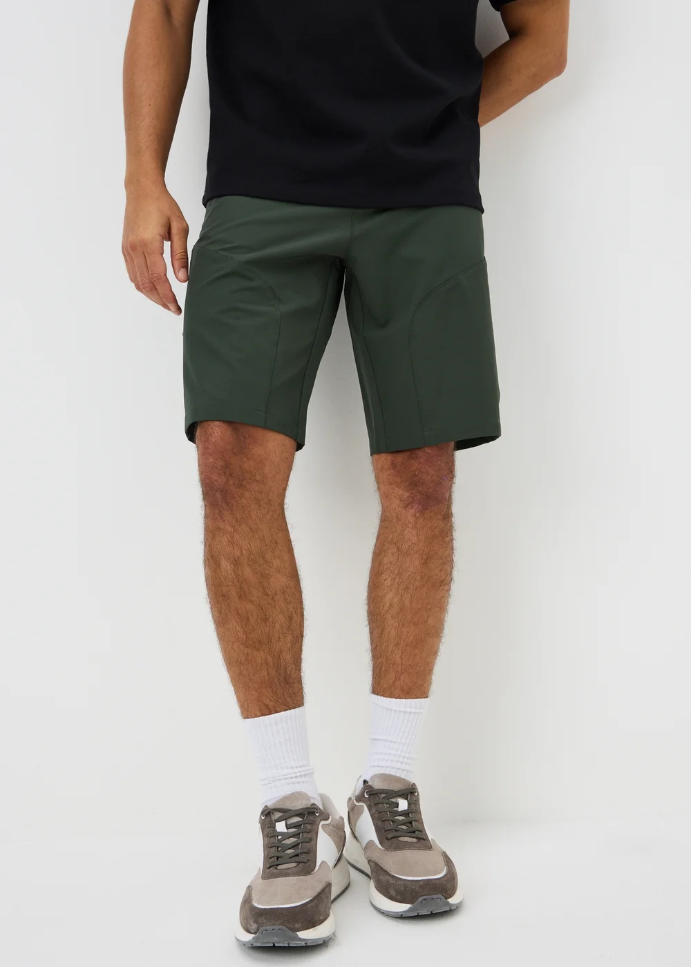 Teal Showerproof Trek Shorts - 30 waist Image 2
