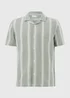 Khaki Stripe Cheesecloth Shirt - Small Image 4
