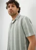 Khaki Stripe Cheesecloth Shirt - Small Image 2
