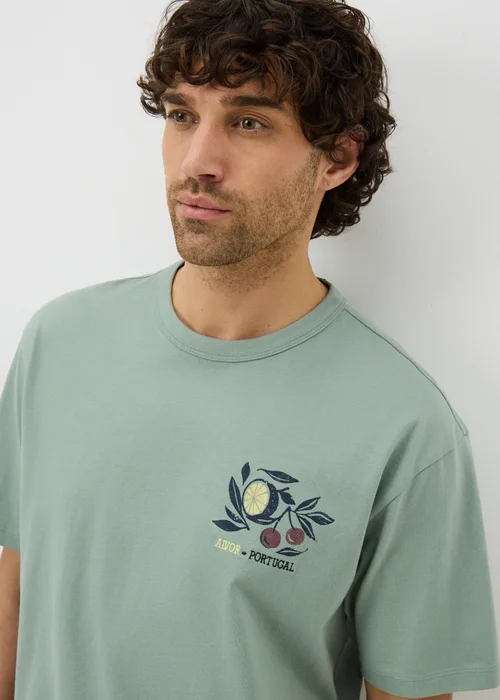 Green Portugal Graphic T-Shirt - Small Image 3