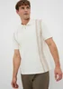 Ecru Smart Bubble Zip Polo Shirt - Small Image 1