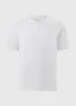 White Grandad Collar T-Shirt - Small Image 3
