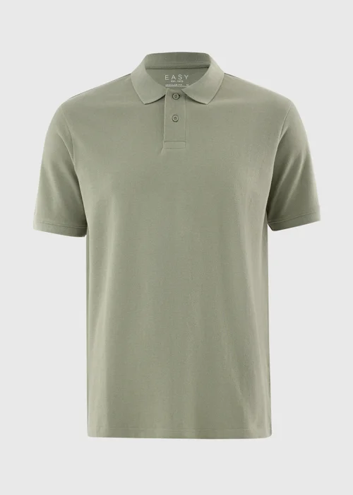 Khaki Solid Polo Top - Extra small Image 4