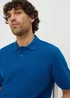 Blue Solid Polo Top - Extra small Image 3