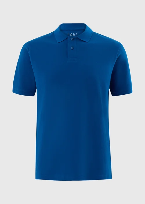 Blue Solid Polo Top - Extra small Image 4