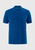 Blue Solid Polo Top - Extra small Image 4