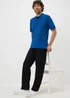 Blue Solid Polo Top - Extra small Image 2