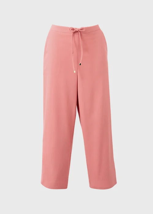 Pink Cropped Clipper Trousers - Size 8 Image 4