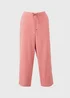 Pink Cropped Clipper Trousers - Size 8 Image 4