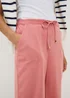 Pink Cropped Clipper Trousers - Size 8 Image 2
