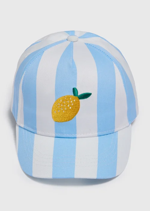 2 Pack Girls Multicolour Fruit Caps (3-13yrs) - Age 7-10 Years Image 2