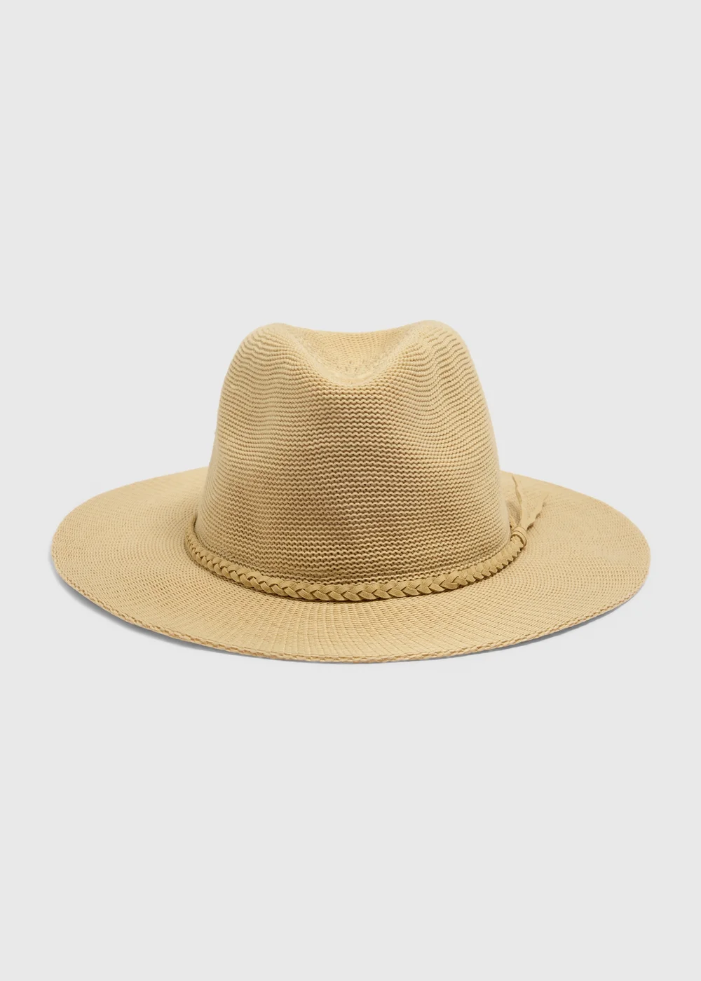 Natural Packable Trilby Hat - One Size Image 1