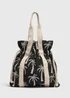Black Palm Tree Beach Bag - One Size Image 2