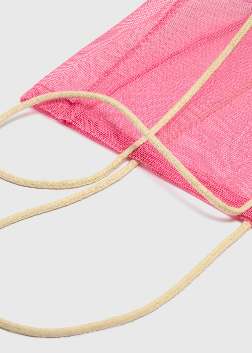 Pink Mesh Beach Bag - One Size Image 2