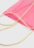 Pink Mesh Beach Bag - One Size Image 2