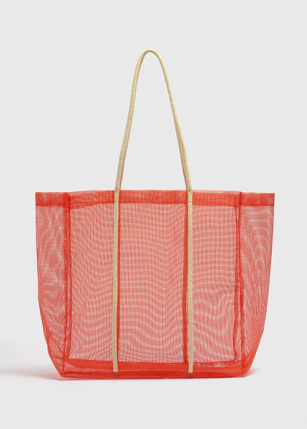 Orange Mesh Beach Bag - One Size Image 1