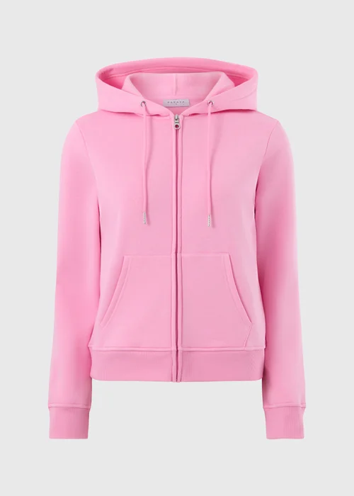 Bright Pink Zip Up Hoodie - S Image 3