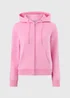 Bright Pink Zip Up Hoodie - Small Image 1
