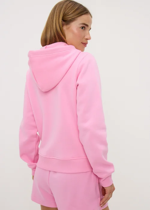 Bright Pink Zip Up Hoodie - S Image 1