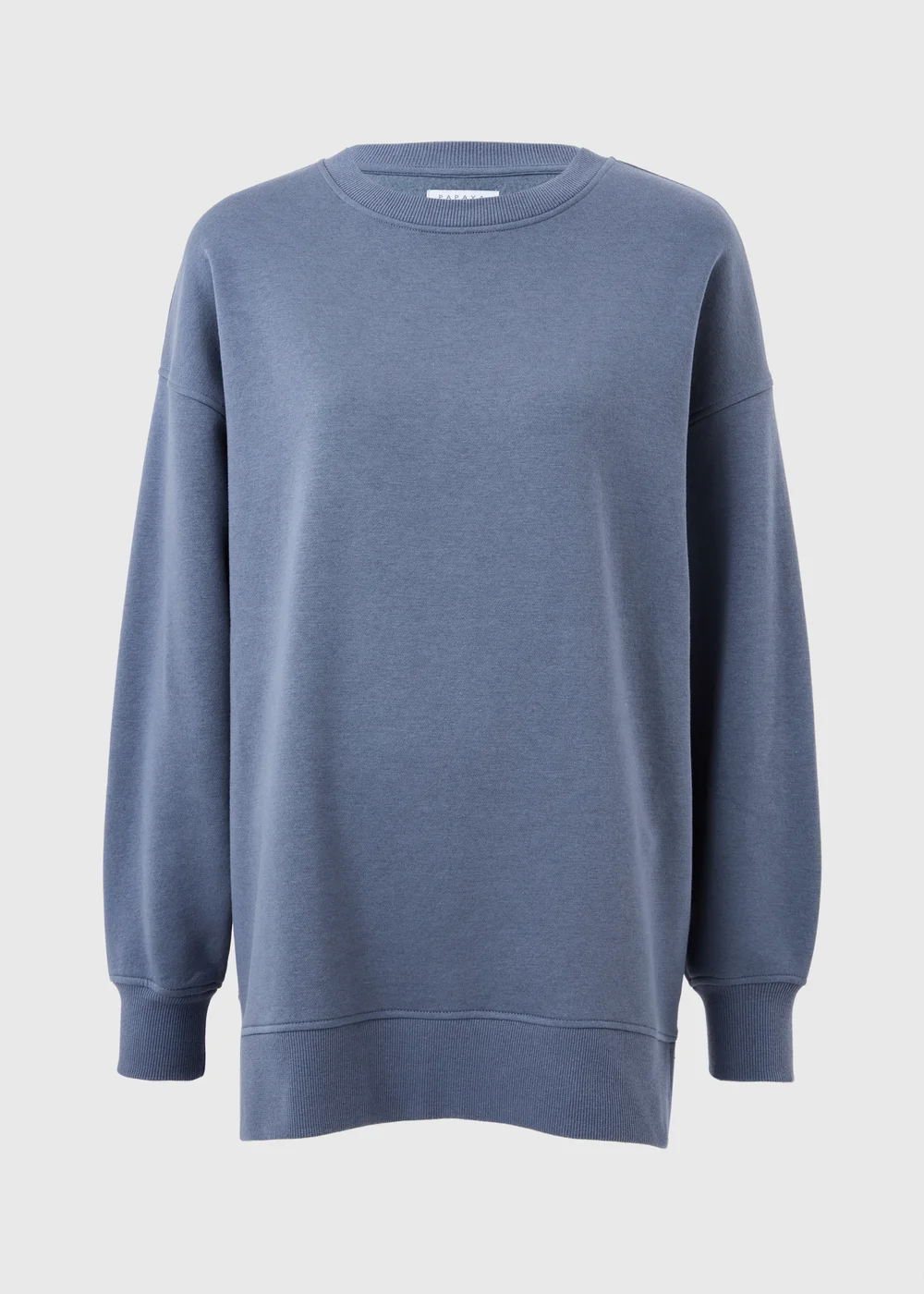 Blue Longline Sweatshirt - Small Image 1