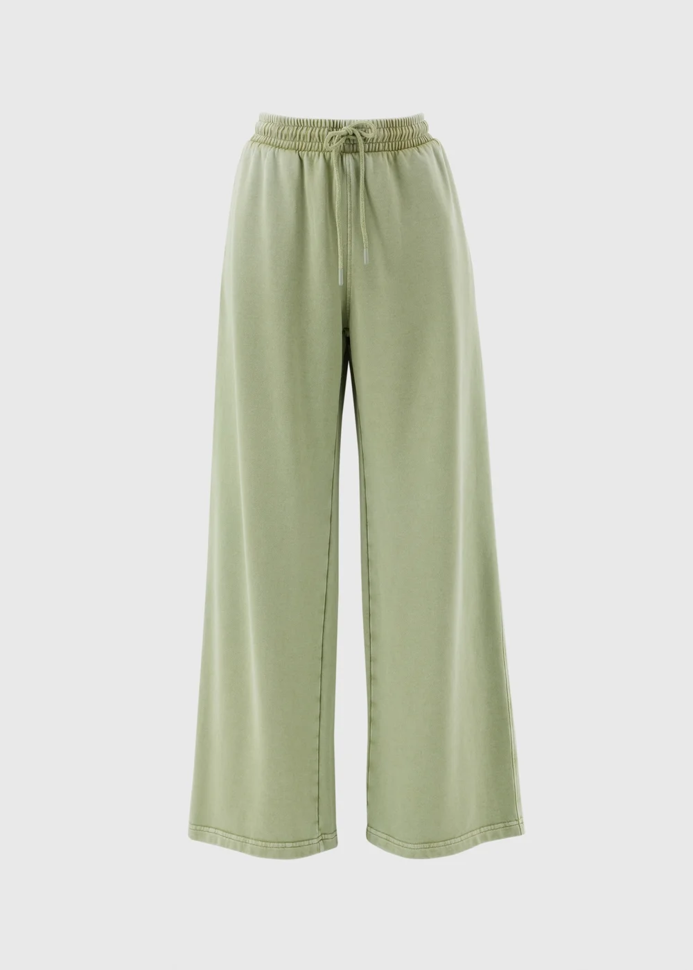 Green Acid Wash Wide Leg Jogging Bottoms - Extra small Image 1