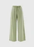 Green Acid Wash Wide Leg Jogging Bottoms - Extra small Image 1