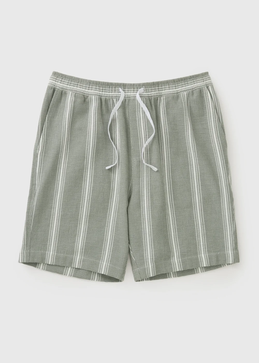Khaki Stripe Co Ord Shorts - XXL Image 1