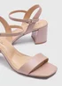 Blush Pink Block Heels - Size 3 Image 2