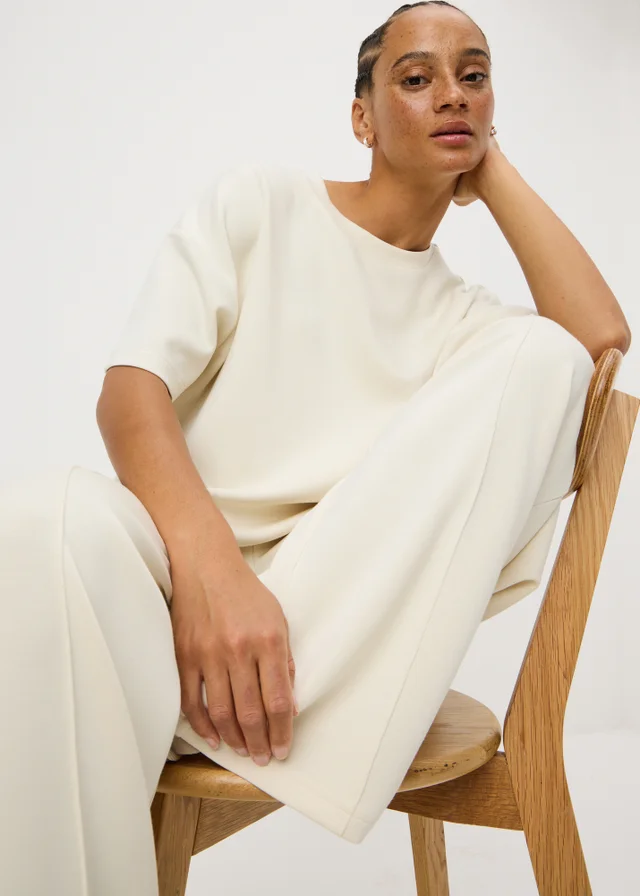 Souluxe Cream Supersoft Co Ord Top