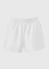 White Jersey Shorts - Extra small Image 1