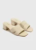 Stone Mule Block Heels - Size 3 Image 1