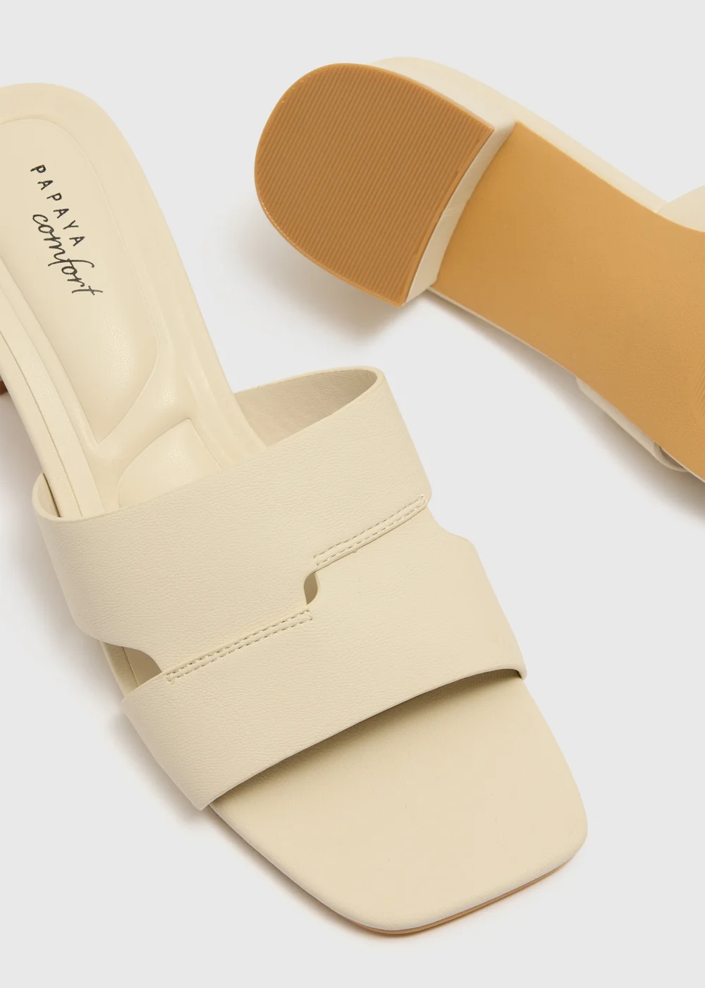 Stone Mule Block Heels - Size 3 Image 2