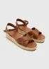 Tan Espadrille Wedges - Size 3 Image 1