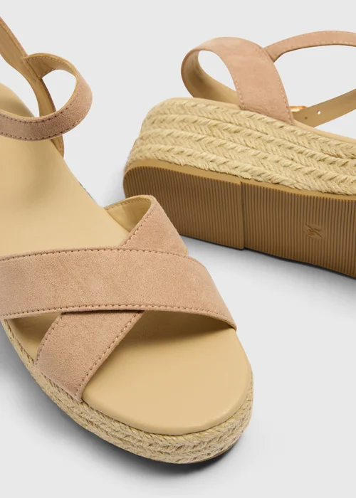 Nude Espadrille Wedges - Size 3 Image 2
